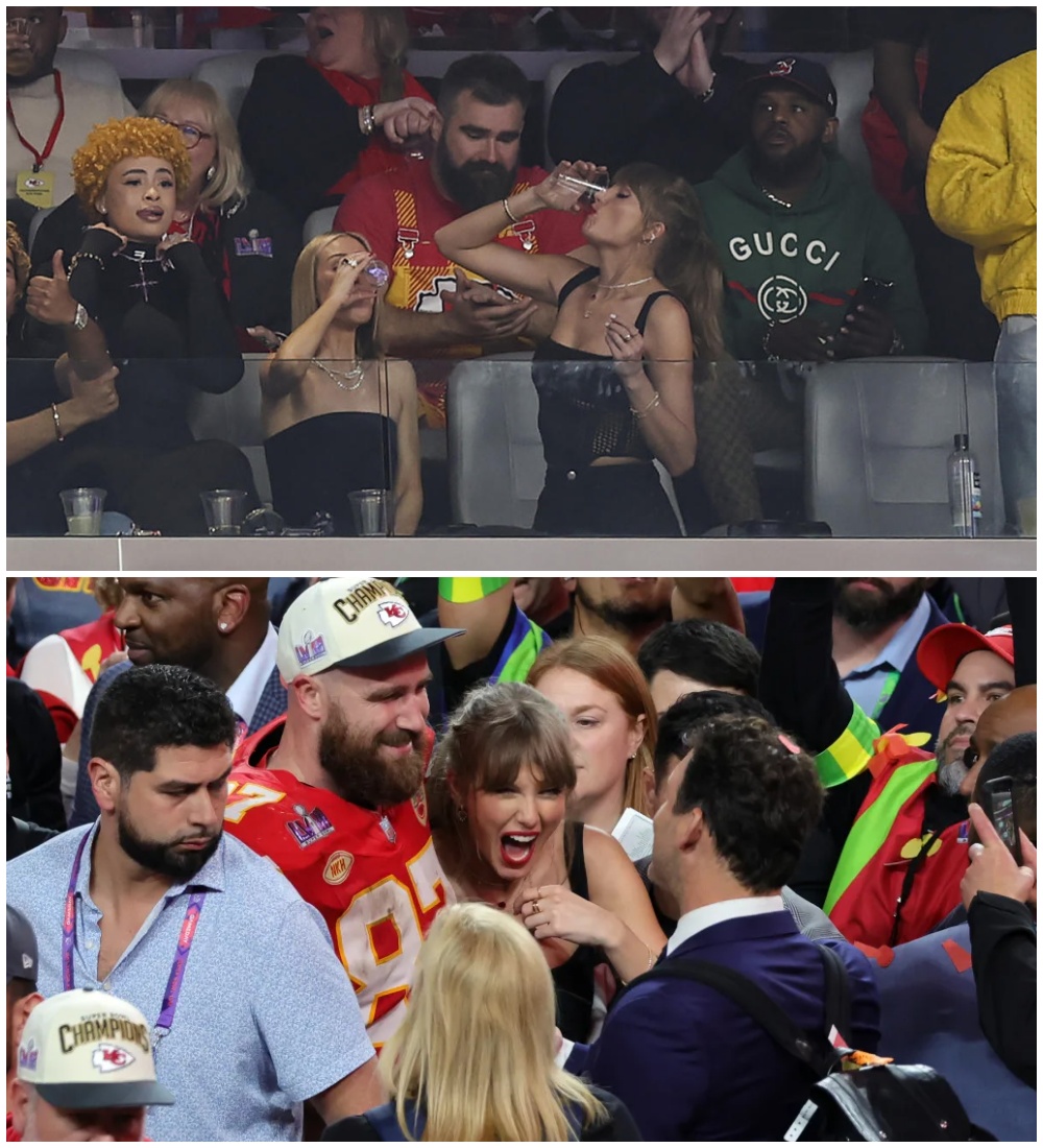 Taylor Swift praised by boyfriend Travis Kelce for chugging drink(01)
