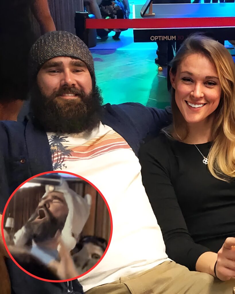 Jason Kelce and Wife Kylie Kelce Hang Out at Bar While Visiting the ...