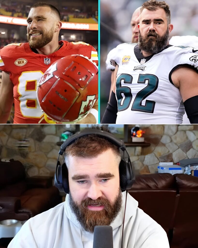 Jason Kelce shows where loyalties lie when asked about Travis’ three ...