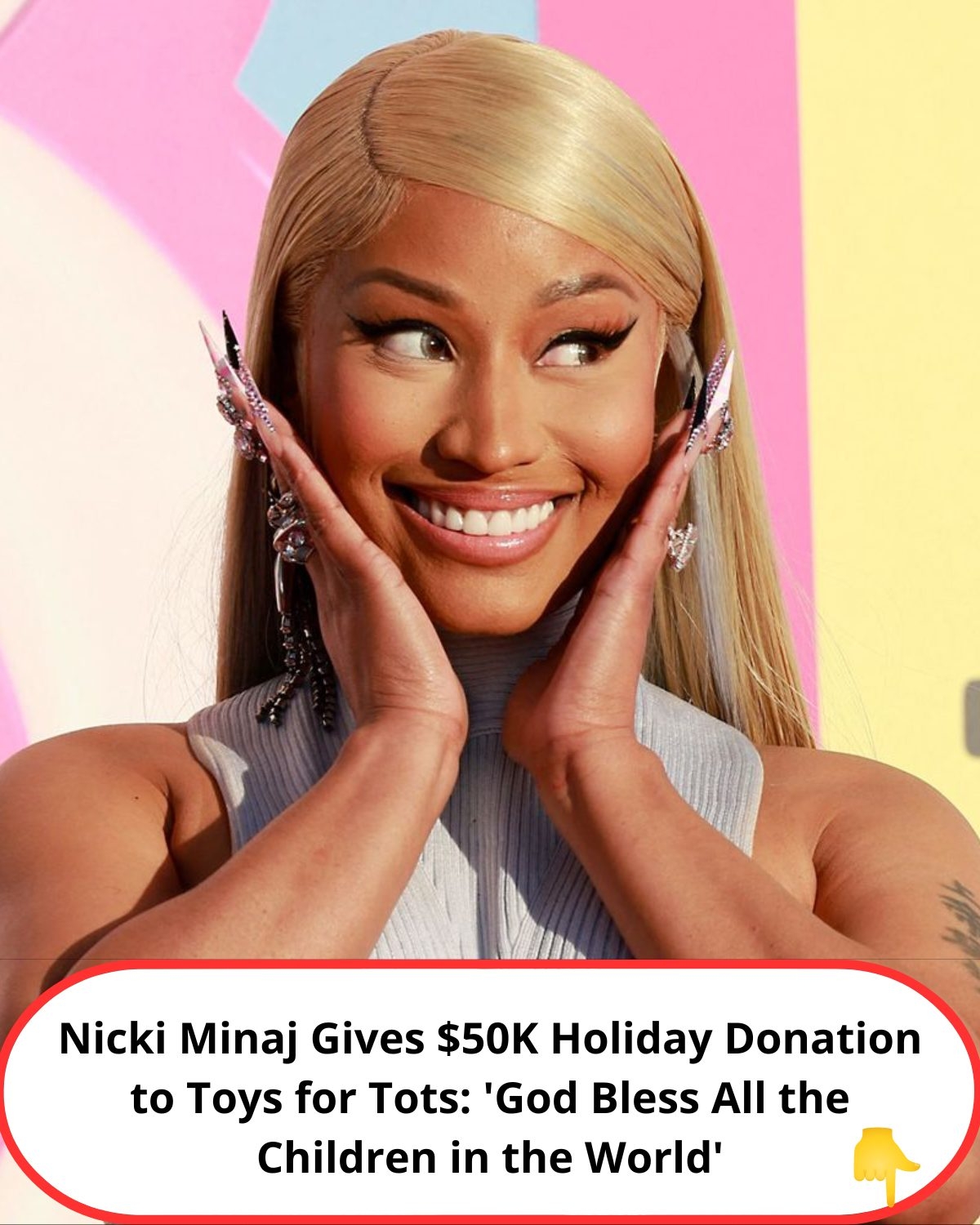 Nicki Minaj Donates 50,000 for Toys for Tots This Holiday Season