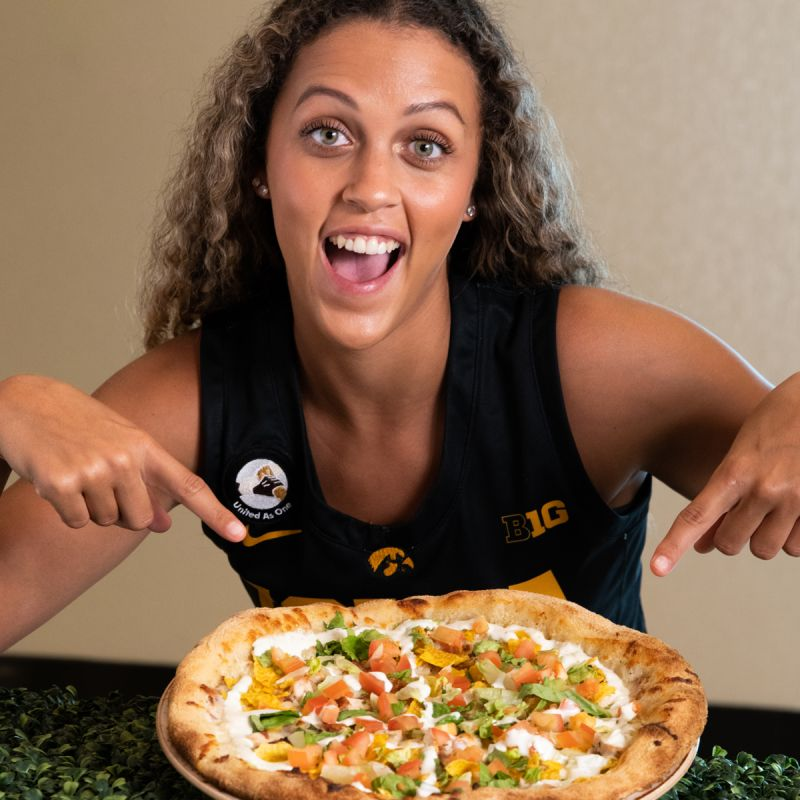 Gabby Marshall has her own pizzaThe Next time your at