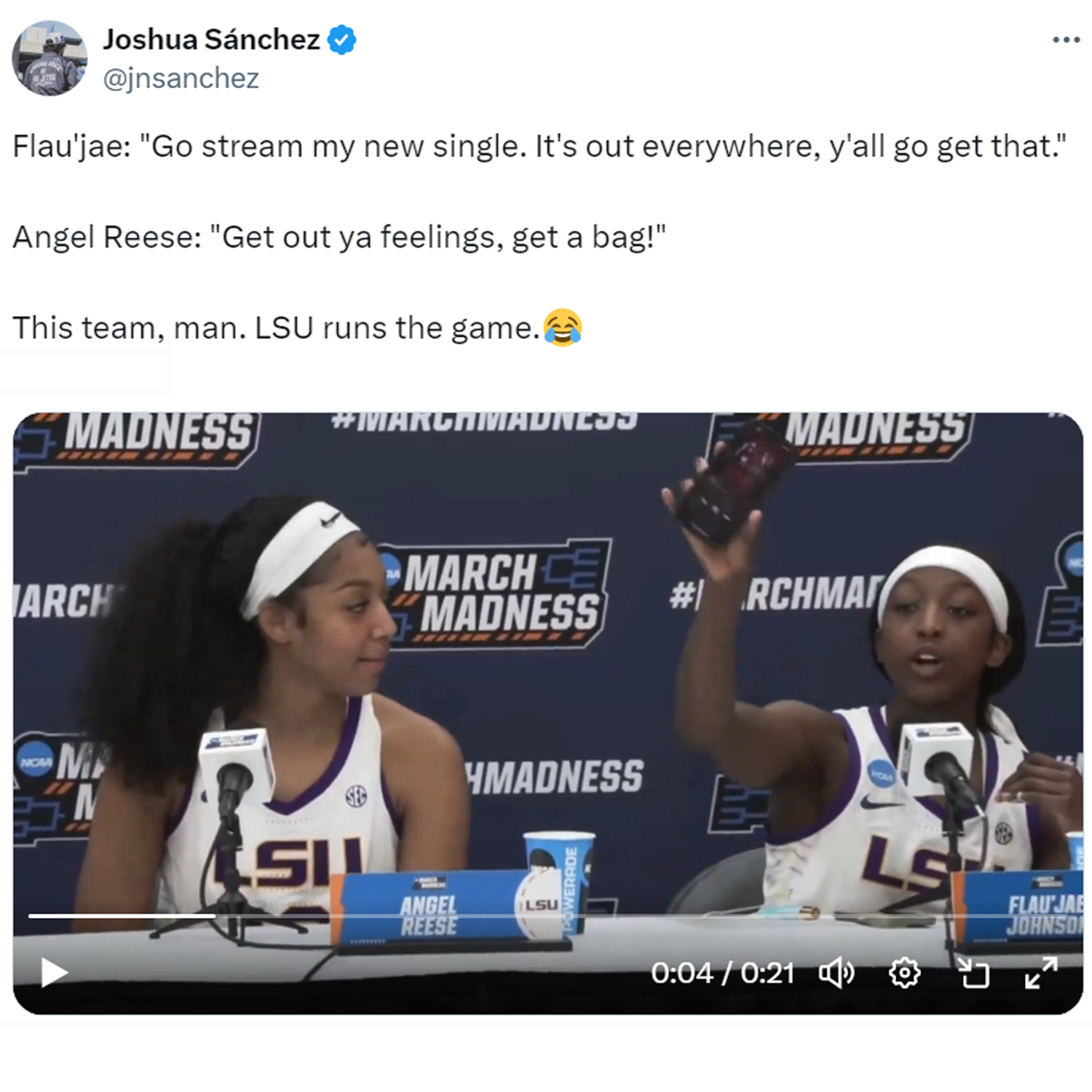 VIDEO: Social Media Wasn’t Having Angel Reese And Flau’jae Johnson’s ...