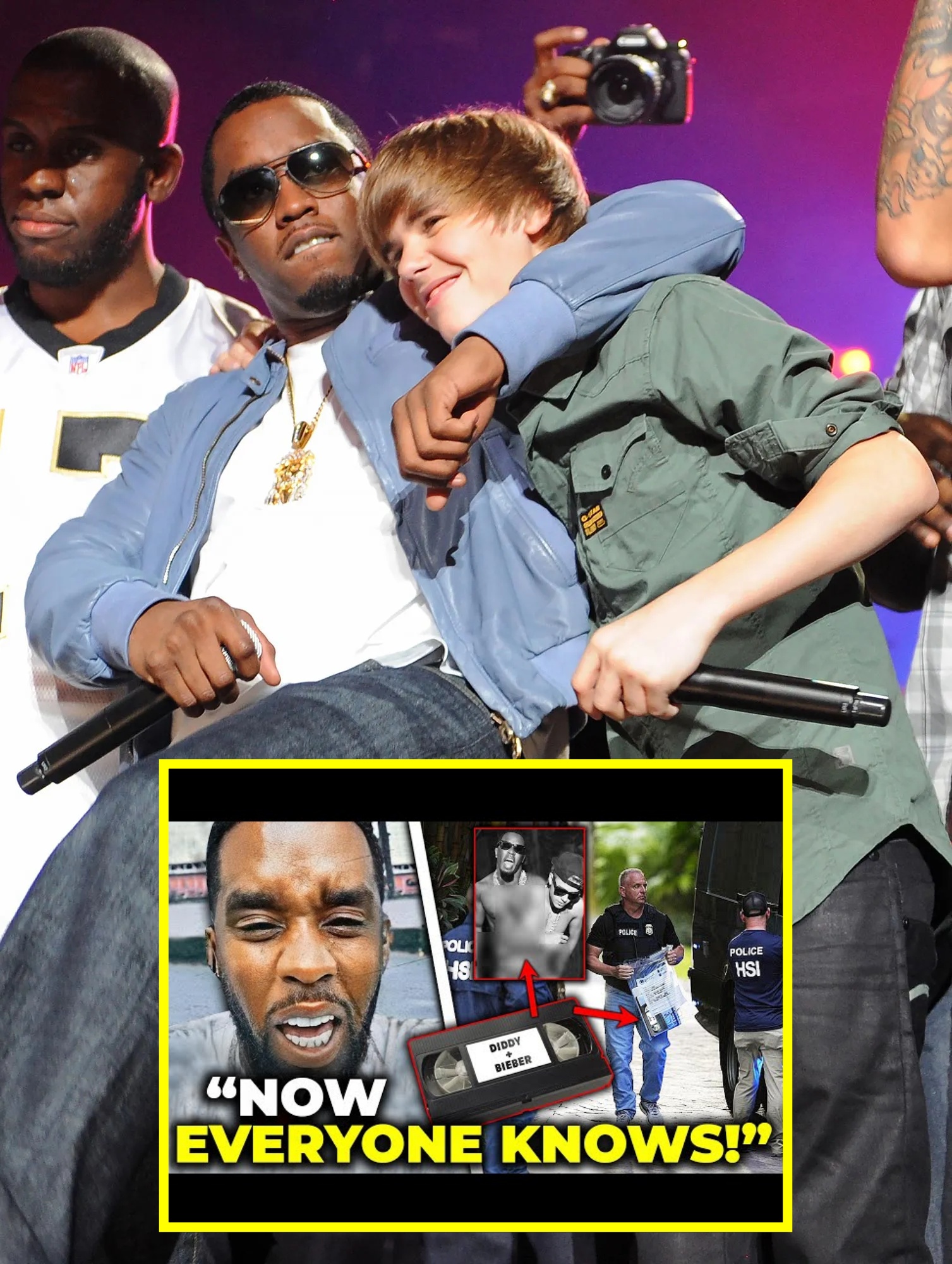 Video Diddy Terrified After Secret Video With Justin Bieber Found