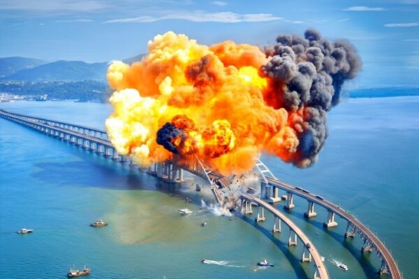 The Only Bridge Putin FEARED Losing… Ukraine DESTROYED It