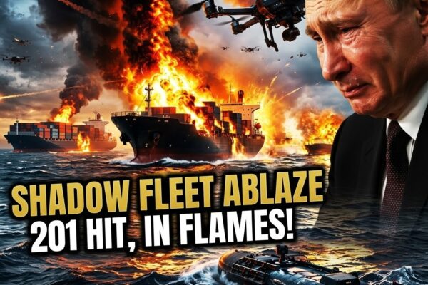 Ukrainian drones sink 201st Russian tanker: “shadow fleet”...